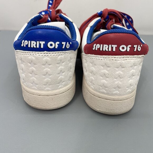 Saucony Jazz Court Spirit of \'76 Sneakers Shoes Athletic Patriotic White Men 6.5